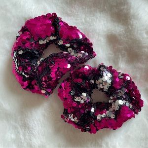 Sequin scrunchies (2)